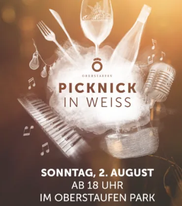Picknick in Weiß in Oberstaufen