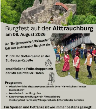 Burgfest auf der Alttrauchburg in Kleinweiler