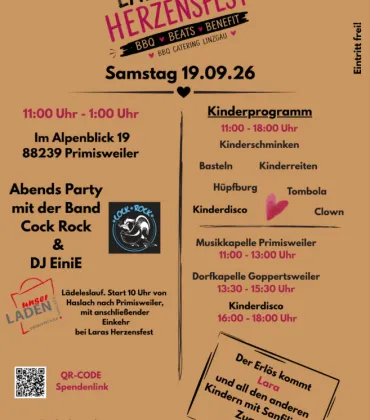 Laras Herzensfest in Wangen-Primisweiler