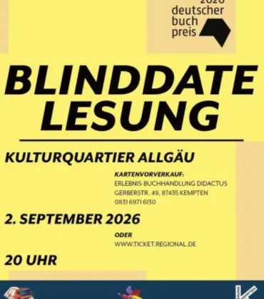 Blinddate-Lesung im Kulturquartier Allgäu