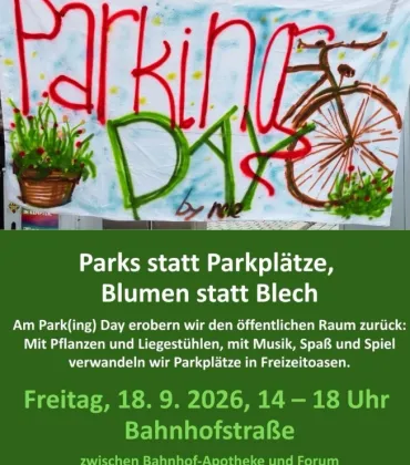 Park(ing) Day in der Bahnhofstraße Kempten
