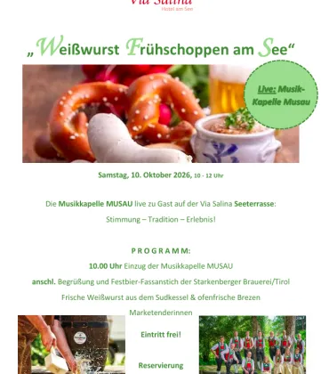 Weißwurst Frühschoppen am See in Nesselwängle