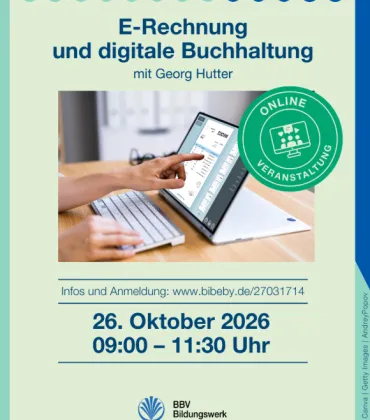 E-Rechnung und digitale Buchhaltung - online