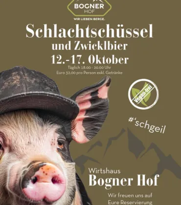 Schlachtschüssel und Zwicklbier im Bogner Hof Tannheim