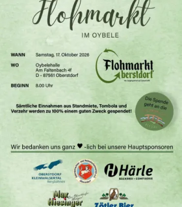 Flohmarkt im Oybele in Oberstdorf