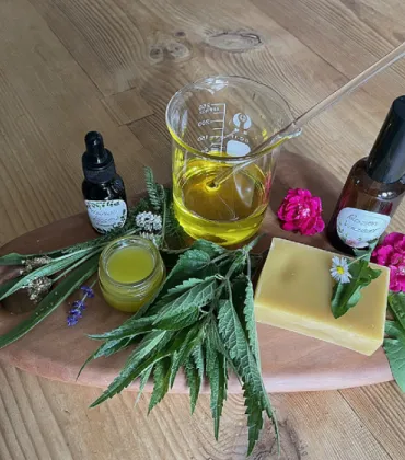 Heilsalbe Kräuterworkshop in der Rapunzel Welt Legau