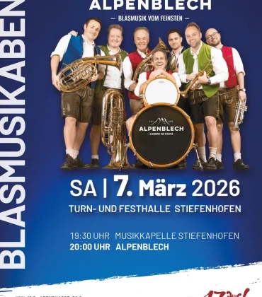 Blasmusikabend mit Alpenblech in Stiefenhofen