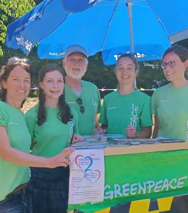 Bastelaktion und Tattoos mit Greenpeace an der Allgäuhal…