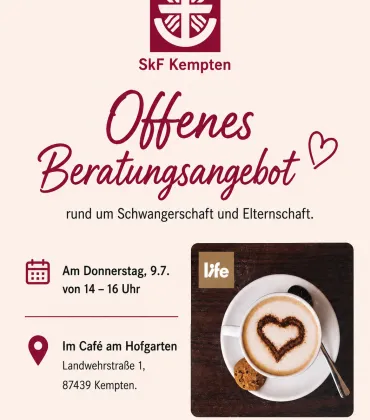 Schwangerenberatung im Café am Hofgarten Kempten