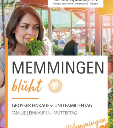 Memmingen blüht in der Innenstadt