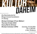 Kultur daheim in der filmburg Marktoberdorf