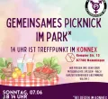 Gemeinsames Picknick im Park in Memmingen