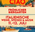 Ciao im Biergarten Fröhliche Aussicht