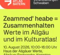 „Zeammed heabe" in Kempten