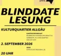 Blinddate-Lesung im Kulturquartier Allgäu