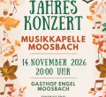 Jahreskonzert der Musikkapelle Moosbach