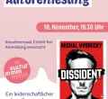 Autorenlesung mit Michal Hvorecky in Memmingen