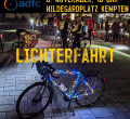 ADFC-Lichterfahrt auf dem Hildegardplatz in Kempten