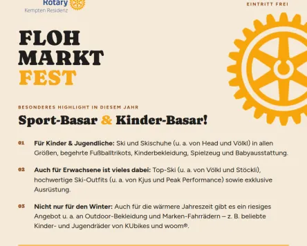 Flohmarktfest in der Markthalle Kempten