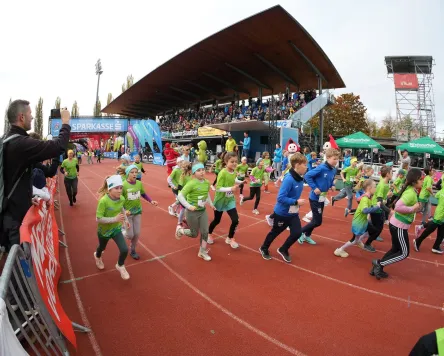 Kindermarathon im Bodensee-Stadion Bregenz