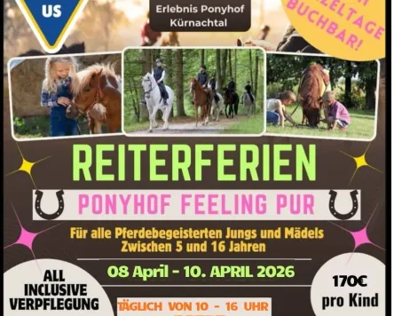 Reiterferien im Ponyhof Kürnachtal in Wiggensbach