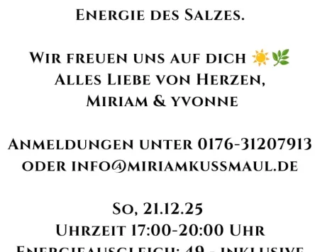 Raunachtsabend in der Salzgrotte Winterstetten