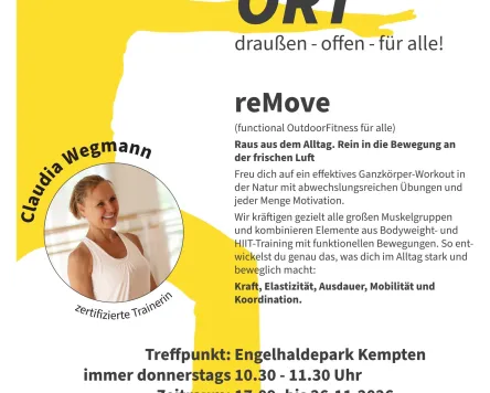 reMove Outdoor-Fitness im Engelhaldepark Kempten