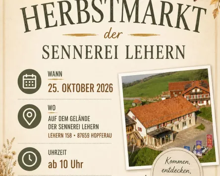Herbstmarkt an der Sennerei Lehern in Hopferau