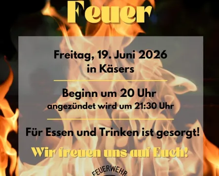 Sonnwendfeuer in Käsers bei Altusried