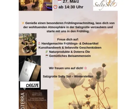 Frühlingsmarkt in der Salzgrotte Salty Sol