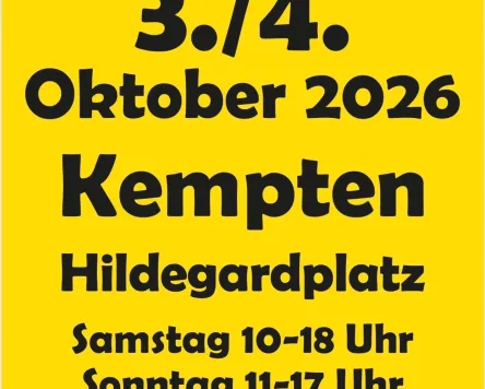 Kunstmarkt auf dem Hildegardplatz in Kempten