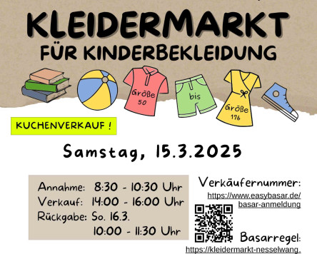 Kinderkleidermarkt Nesselwang in der Alpspitzhalle