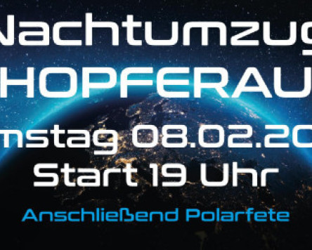 Nachtumzug in Hopferau mit Polarfete