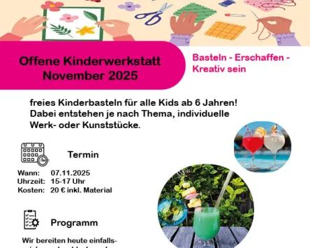 Offene Kinderwerkstatt im Kempodium - November