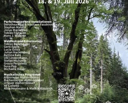 Waldfest Spur der Häuser in der Adelegg