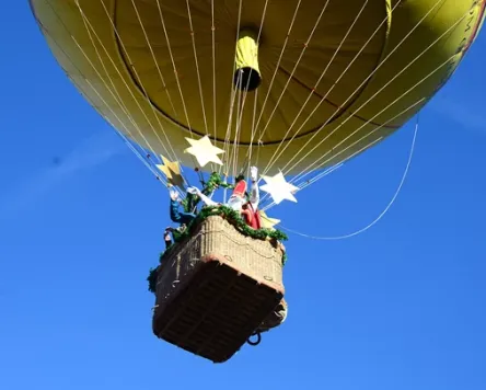 Nikolaus-Ballonstart in Sonthofen
