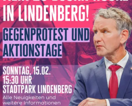Gegendemo im Stadtpark Lindenberg