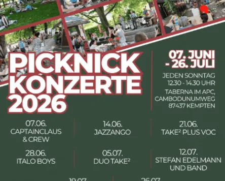 Picknick Konzerte am APC in Kempten