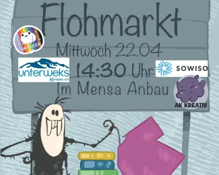 Flohmarkt auf dem Campus der Hochschule Kempten