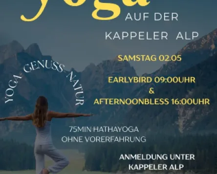 Yoga auf der Kappeler Alp bei Pfronten