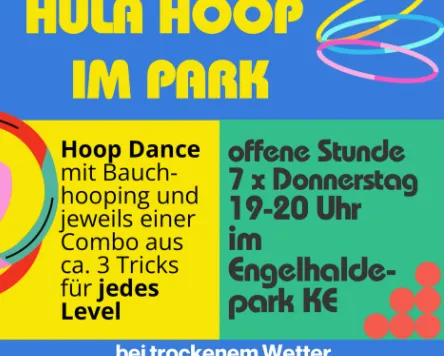 Hula Hoop im Park in Kempten