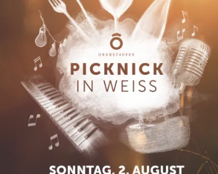 Picknick in Weiß in Oberstaufen