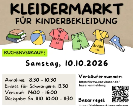 Kleidermarkt für Kinderbekleidung in Nesselwang