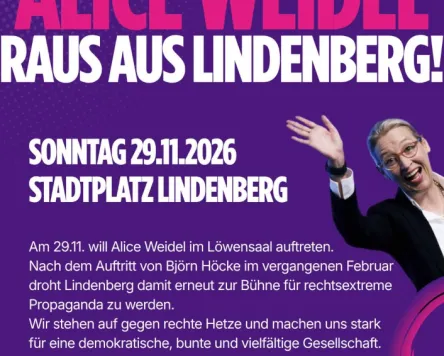 Demonstration auf dem Stadtplatz Lindenberg