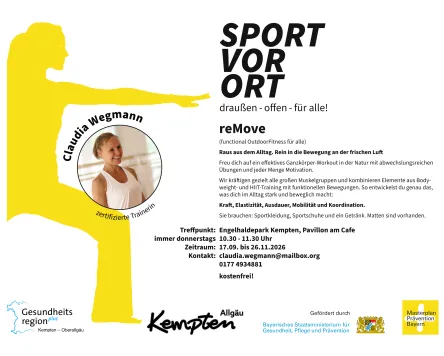 reMove Outdoor-Fitness im Engelhaldepark Kempten