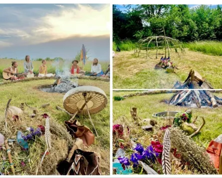 Rituelle Schwitzhütte und Potluck in Kornhofen