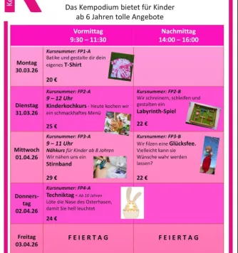 Kinderferienprogramm im Kempodium Kempten