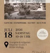 Kunst- und Genusshandwerkermarkt im Hofgarten Wolfegg