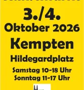 Kunstmarkt auf dem Hildegardplatz in Kempten