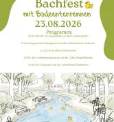 Bachfest mit großem Badeentenrennen in Waal